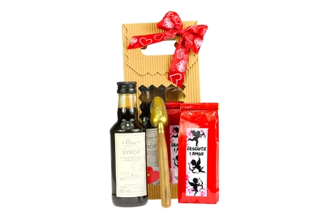 WALENTYNKOWY Zestaw HERBATA (50g) SYROP ŁYŻECZKA Idealny Na Prezent !!